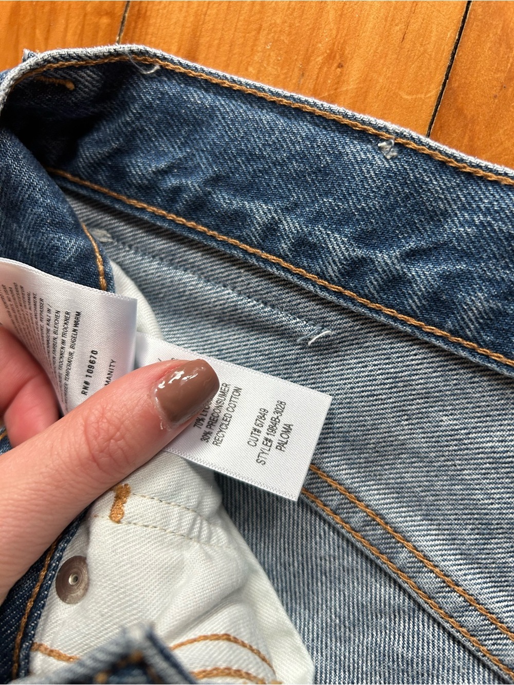 Citizens of Humanity Paloma Baggy Wide Leg Jeans in Siesta Size 28 Blue - Picture 7 of 9